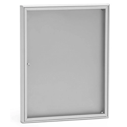 vendita online Bacheca porta avvisi sb1 formato din a2 alluminio silver raggrinzito ral 9006 con fondo silver Cassette postali, bacheche e casellari Silmec